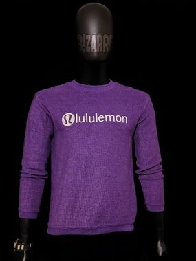lululemon Athletica Purple Waffle-Knit Crew Sweatshirt